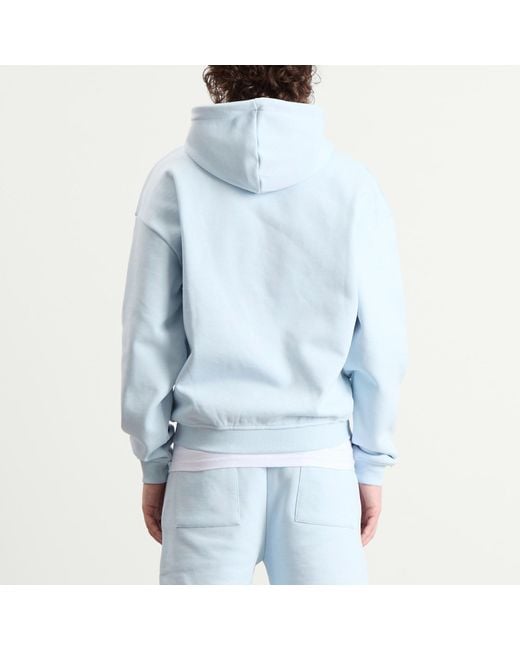 Annie Hood Blue College Zip Hoodie for men