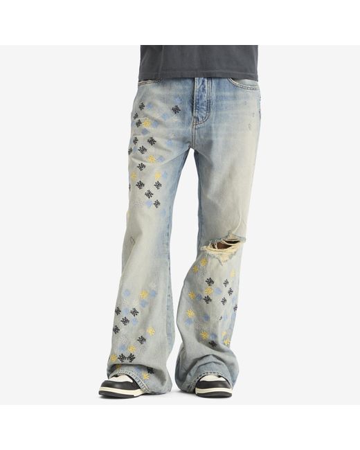 Jean Amiri Straight Leg Flare - Indigo Antique, Taille 32, Neuf Avec étiquettes
