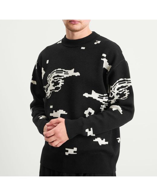 Pawa Speed Sports Black Digi Doggo Knit Sweater for men