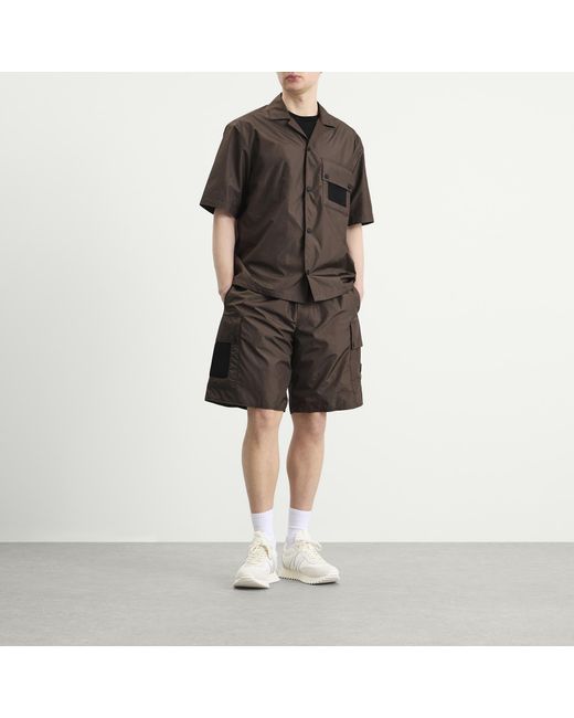 Moncler Brown Ripstop Shirt for men