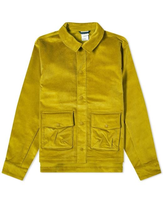 The North Face Yellow Heritage Utility Cord Shirt Jacket for men
