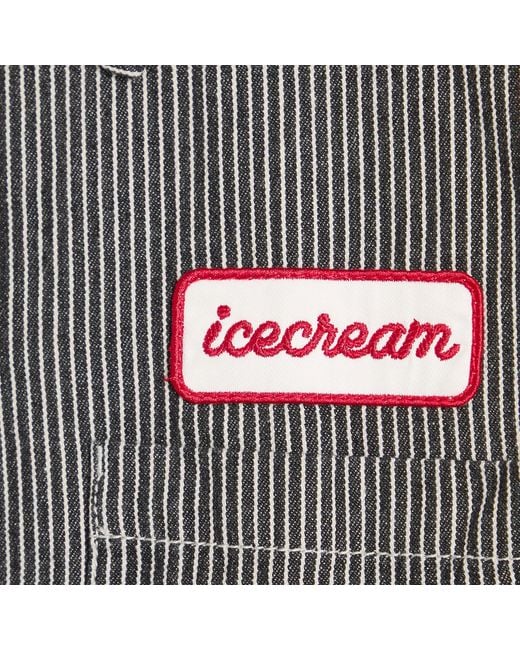 ICECREAM Gray End. X Popsicle Hickory Denim Shirt