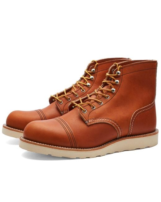 Red Wing Brown Wing Iron Ranger Traction Tred Boot for men