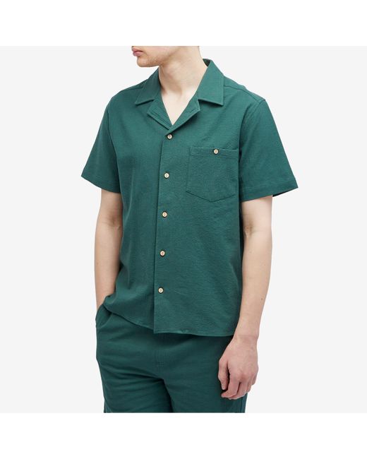 Percival Green Far Seersucker Vacation Shirt for men