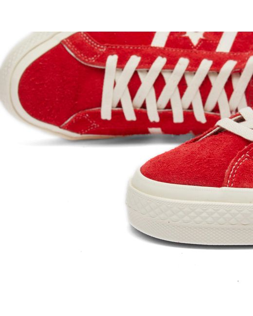 Converse Red One Star Academy Pro Sneakers