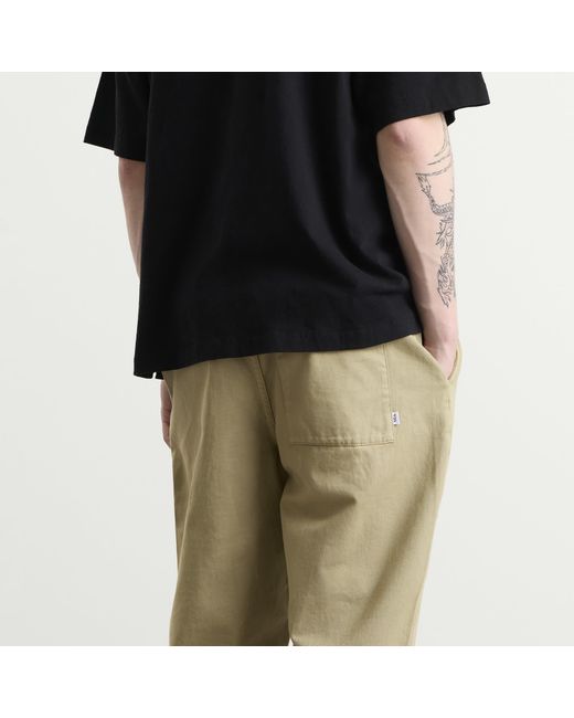 Wax London Natural Kurt Twill Trousers for men