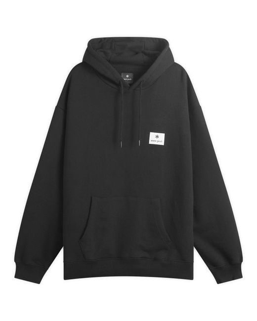 Snow Peak Black Nsd Square Logo Hoodie for men