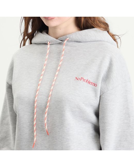 No Problemo White Mini Problemo Hoodie