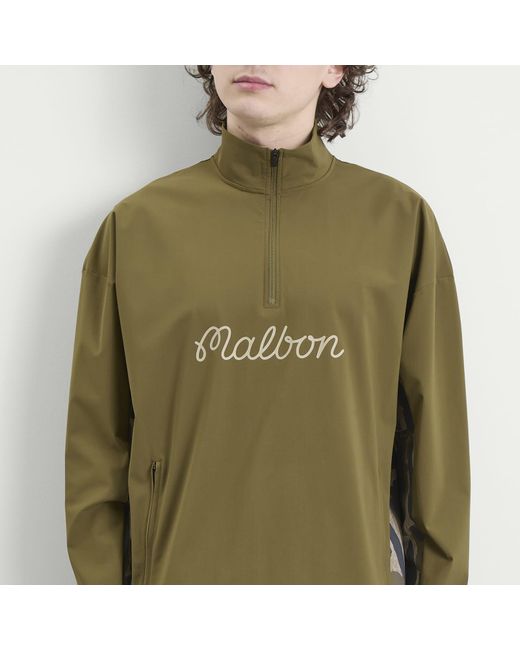 Malbon Green Tour Divot Camo Performance Shell Jacket for men