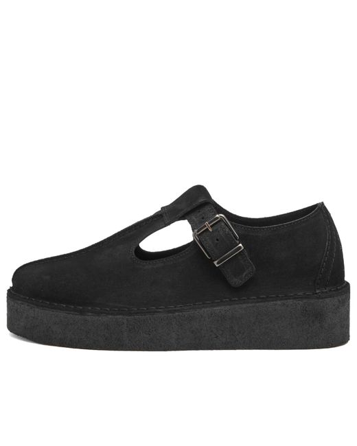 Clarks Black Trek Wedge T-Bar
