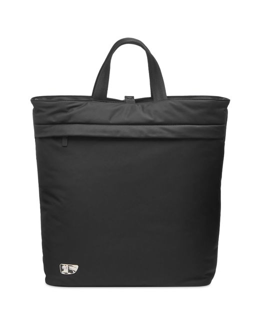 Burberry Black Shielf Logo Nylon Tote Bag for men
