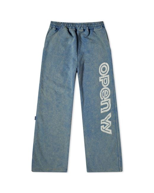 OPEN YY Blue Wide Sweatpants