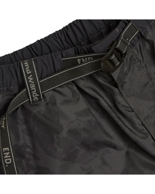 And Wander Black End. X Nylon Print Short Pant