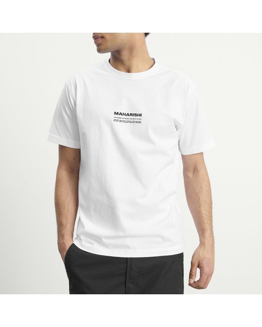 Maharishi White Lu Fang Horse Rider Embroidered T-Shirt for men