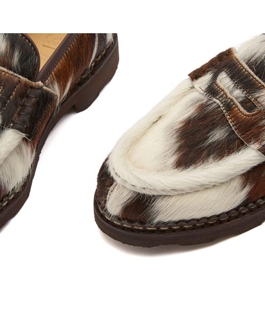 Paraboot Brown Orsay Vache Penny Loafer