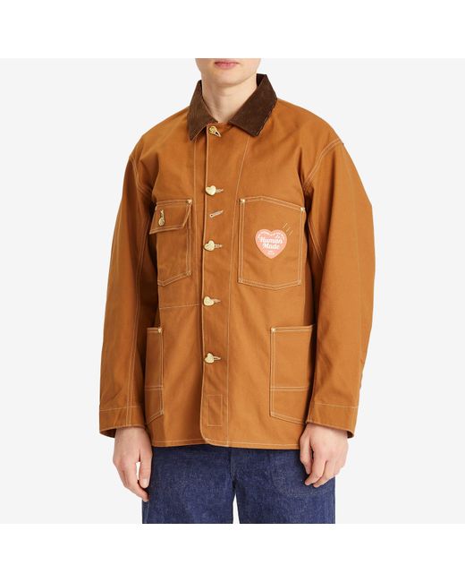 Human Made Brown Duck Coverall Jacket for men