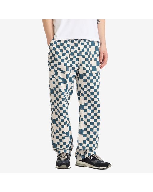 Service Works Blue Printed Chef Pant for men