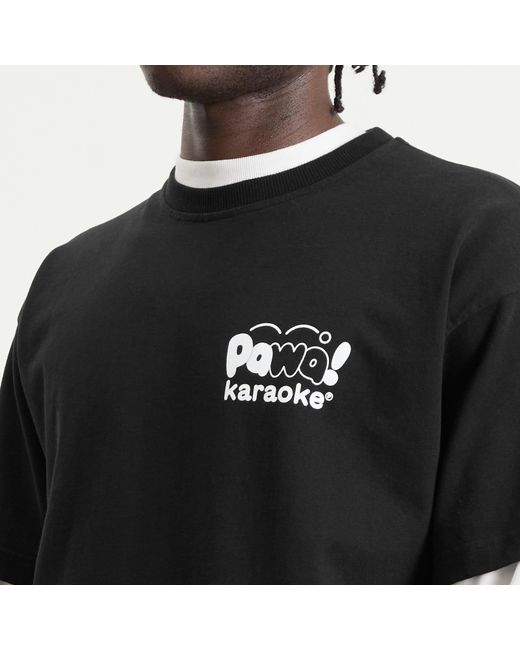 Pawa Speed Sports Black Karaoke T-Shirt for men