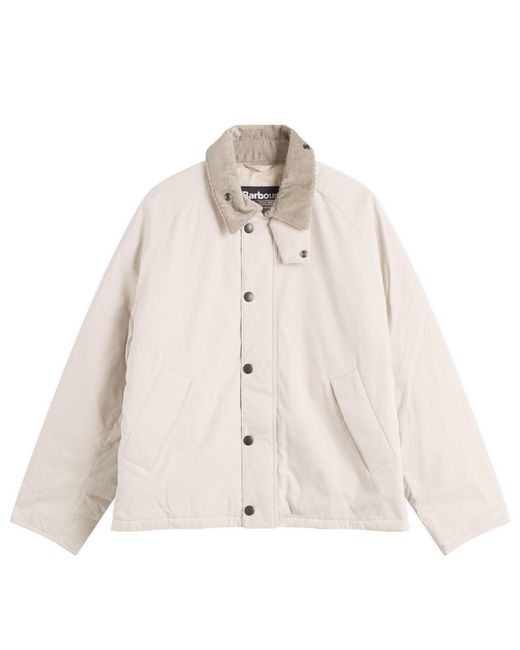 Barbour Padded Transport Jacket in Natural for Men | Lyst