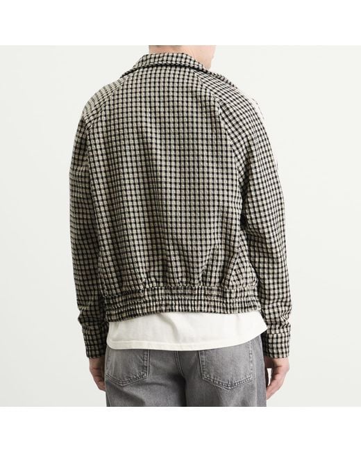 Rhude Black Gingham Hamptons Track Jacket for men