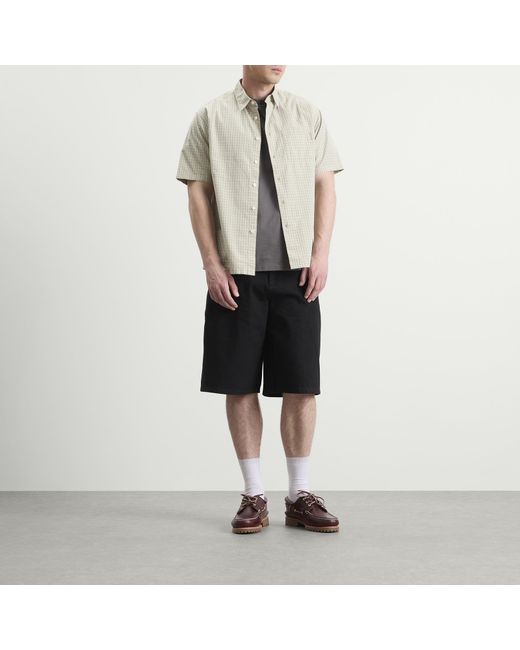 Thisisneverthat Natural Check Short Sleeve Shirt for men