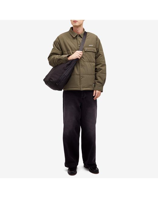 Neighborhood Green Padded Overshirt for men