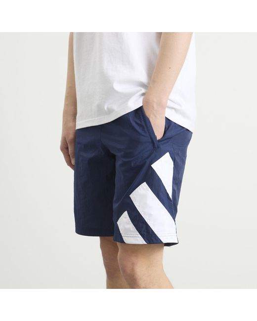 Adidas Blue Three Bar Logo Short for men