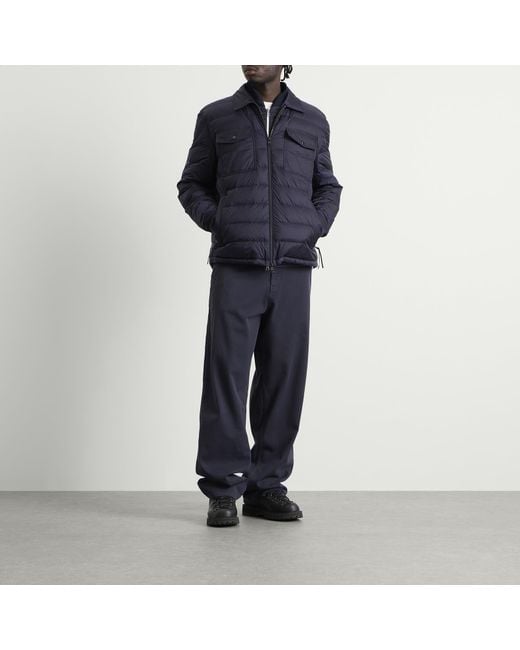 Moncler Blue Vydori Shirt Jacket & Gilet Set for men