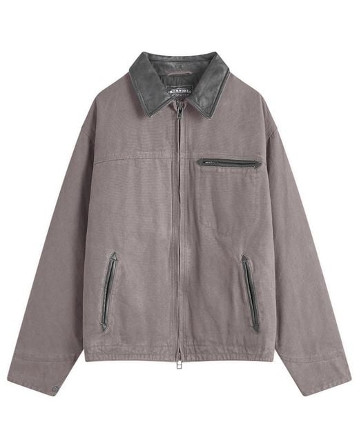 FRIZMWORKS Gray Heavy Canvas Work Jacket for men