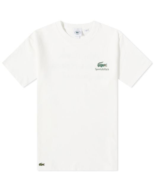 Sporty & Rich White X Lacoste Play Tennis T-Shirt