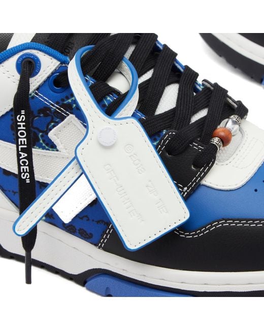 Off-White c/o Virgil Abloh Blue Off- Out Of Office Leather Sneaker for men