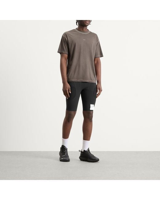Satisfy Black Techsilk Evo 9 Half Tights for men