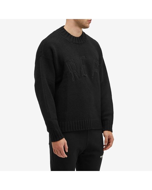 Represent Black Rep Knit Jumper for men