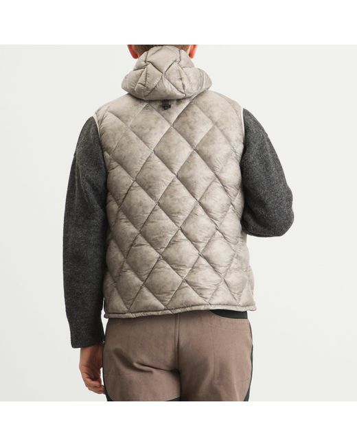 Roa Gray Nuna 800 Fill Power Hooded Down Vest for men