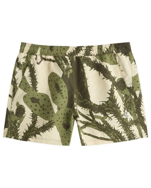 Nike Green Acg Reservoir Goat Aop Short for men