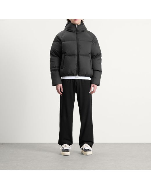 Cole Buxton Black Multicam Hooded Down Jacket for men