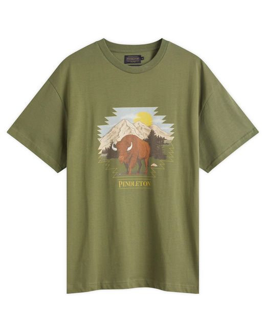 Pendleton Green Buffalo T-Shirt for men