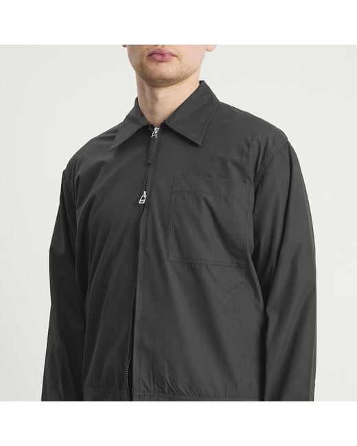 Universal Works Black Recycled Poly Tech Rose Bowl Jacket for men
