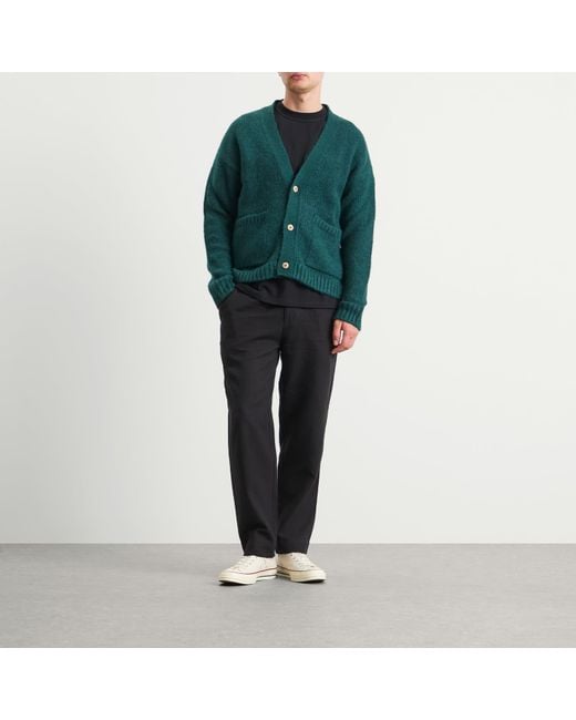 Folk Green Relaxed Cardigan for men