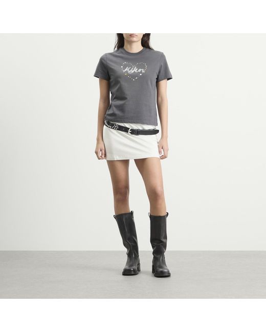 Kijun Gray Pebble Heart T-Shirt