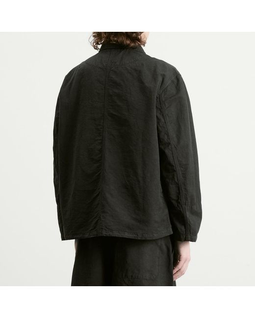 YMC Black Garment Dyed Construction Jacket for men