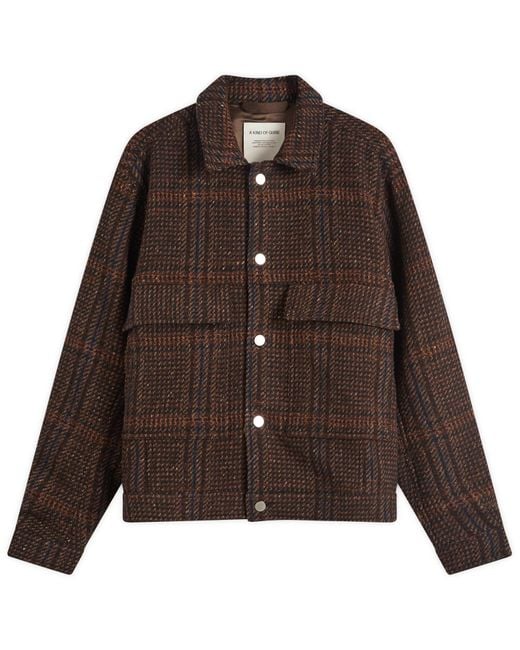 A Kind Of Guise Brown Dragan Wool Jacket for men