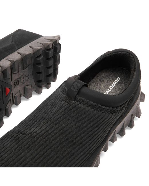 Salomon Black Snowclog Corduroy Sneaker for men