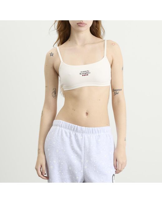 Skims Red X Cpfm Cotton Jersey Scoop Bralette 2-Pack