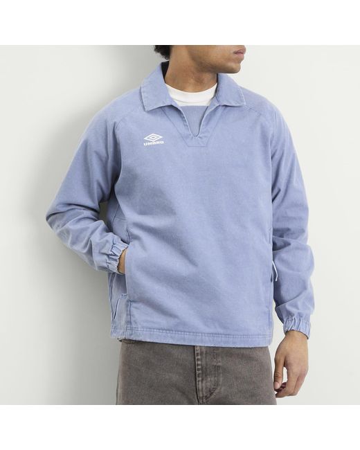 Umbro Blue Washed Drill Top for men