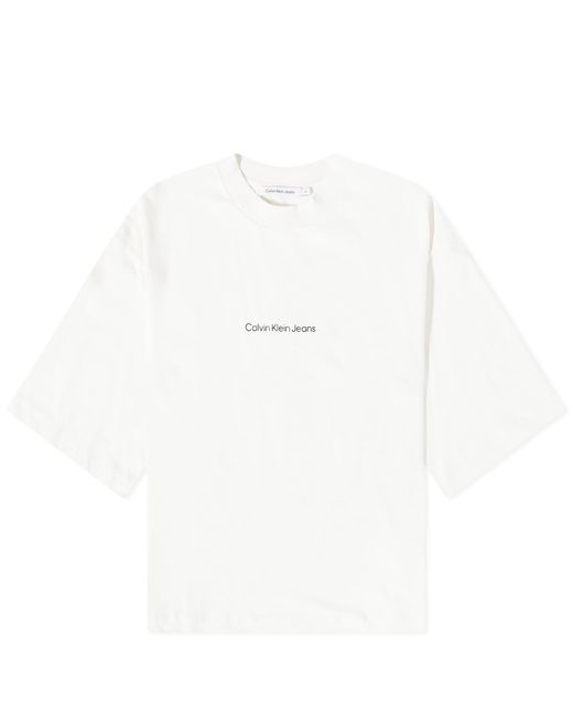 Calvin Klein Oversized Tshirt in White Lyst