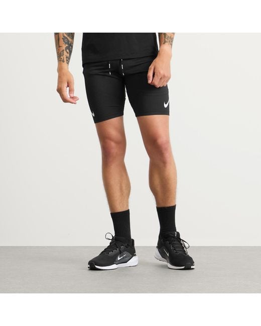 Nike Gray Running Aeroswift Half Tight for men