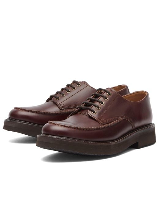GRENSON Brown Carlo Derby Shoe for men