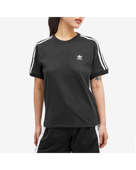 Adidas Originals Black 3-stripes T-shirt