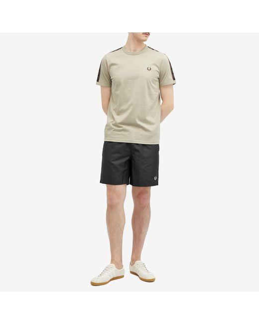 Fred Perry Gray Classic Swim Shorts for men